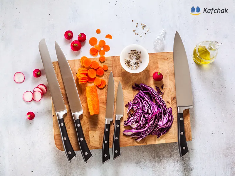 چاقوهای آشپزخانه و سبزیجات