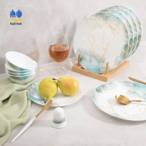 سرویس بشقاب آرکوپال پارس اپال مدل اسکای سبز