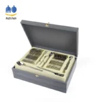 کیف قاشق چنگال کفچک - مدل چوبی خاکستری باز