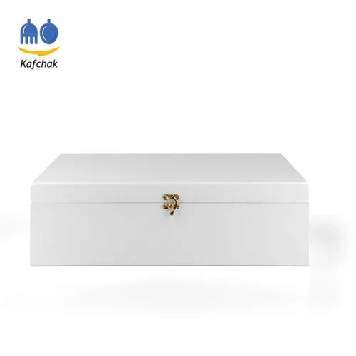 کیف قاشق چنگال کفچک - مدل سفید بسته