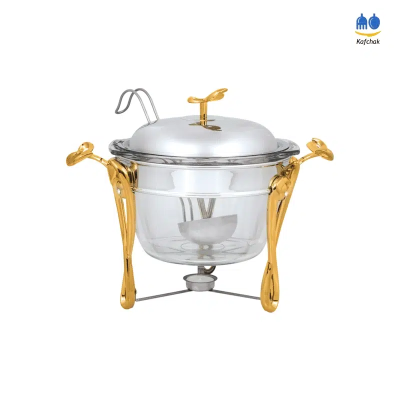 soup-pretty-melody سوفله سوپ خوری پرتی - مدل ملودی - سیلور طلایی - تصویر 1