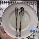 قاشق چنگال برند یونیک - مدل باواریا - استیل براق - Image 4