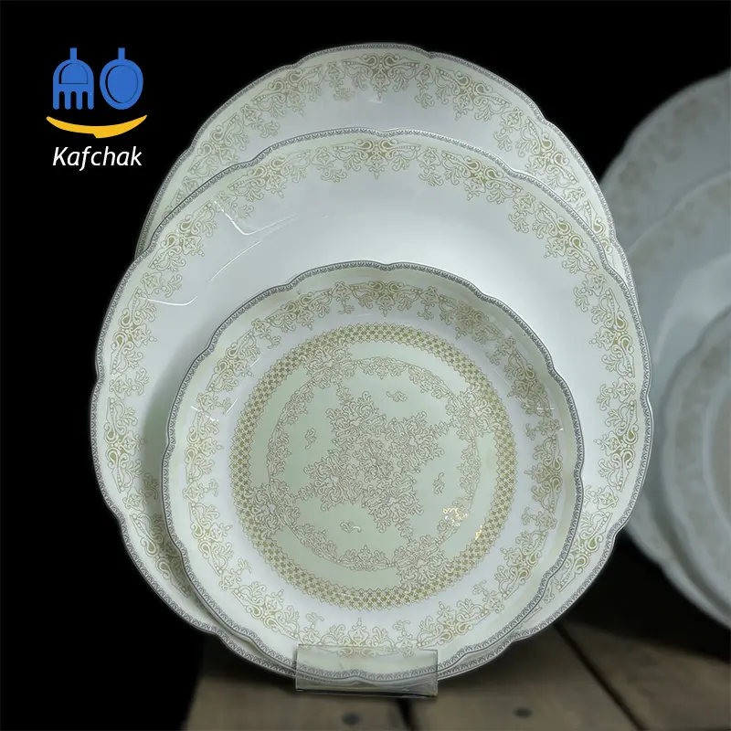 cream-nilufari-arcopal-1 سرویس آرکوپال مدل نیلوفری کرم - 6 نفره - برند MG - تصویر 1